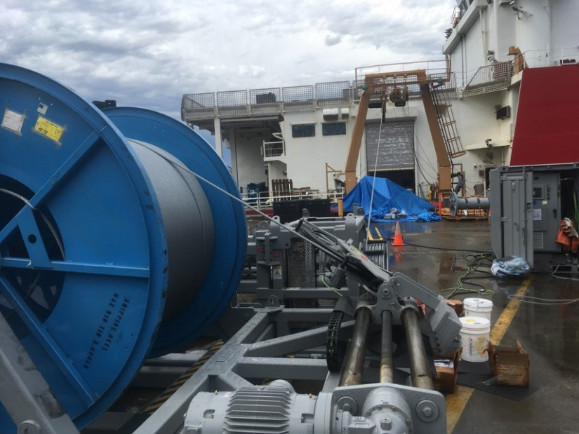 MTS Changing wire aboard IBRV HEALY