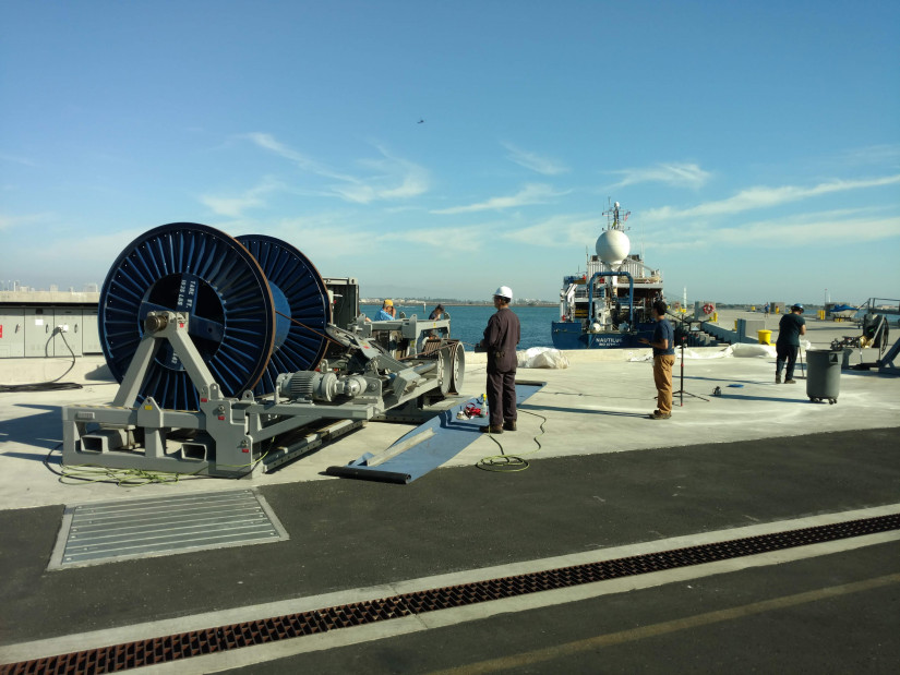 MTS changing wire aboard RV NAUTILUS San Diego, CA